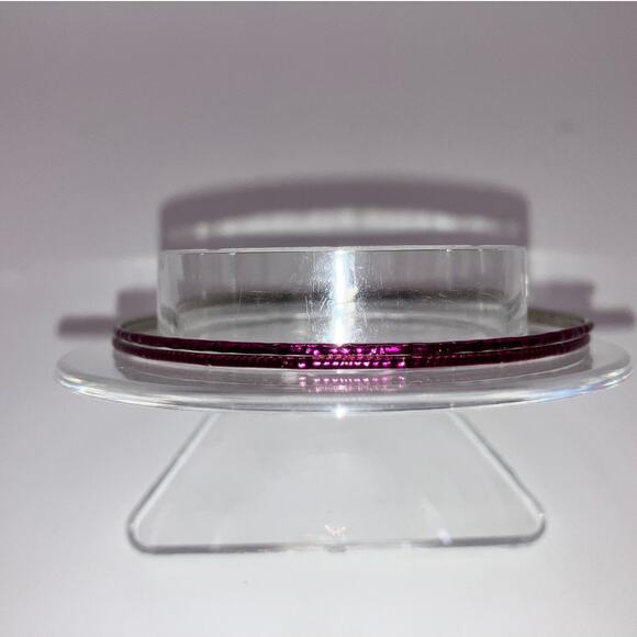 2 Purple Thin Textured 2 5/8" Bangle Bracelets! - Picture 3 of 7
